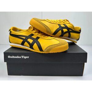 Onitsuka Tiger Unisex Mexico 66 Sneakers Yellow/Black  W9 NIB #08S